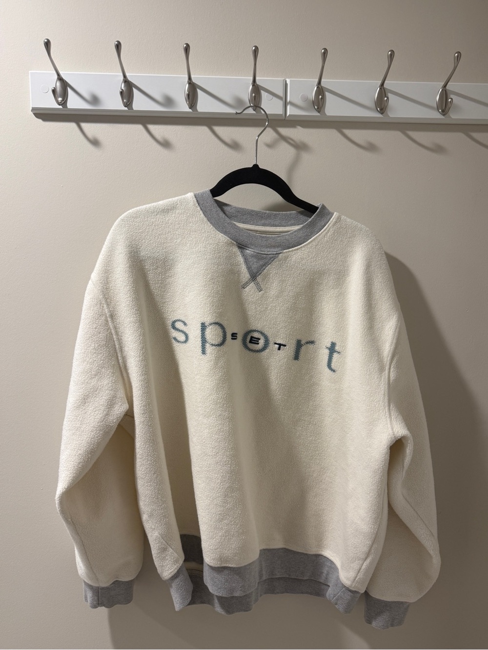 Set Active Midweight Sweats Staple Vintage Crewneck, Size M - Picture 6 of 8